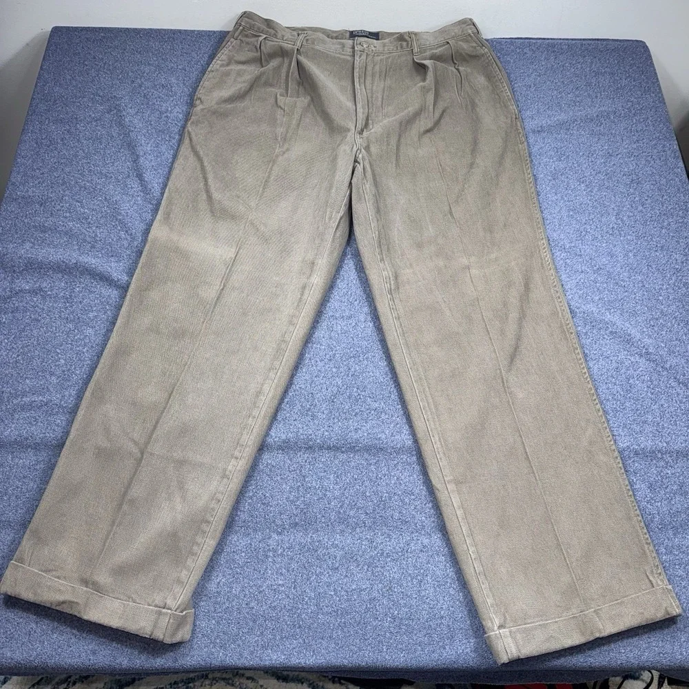 Vintage Polo by Ralph Lauren Pants Chinos Pleated USA 34x28 Made In USA 90s